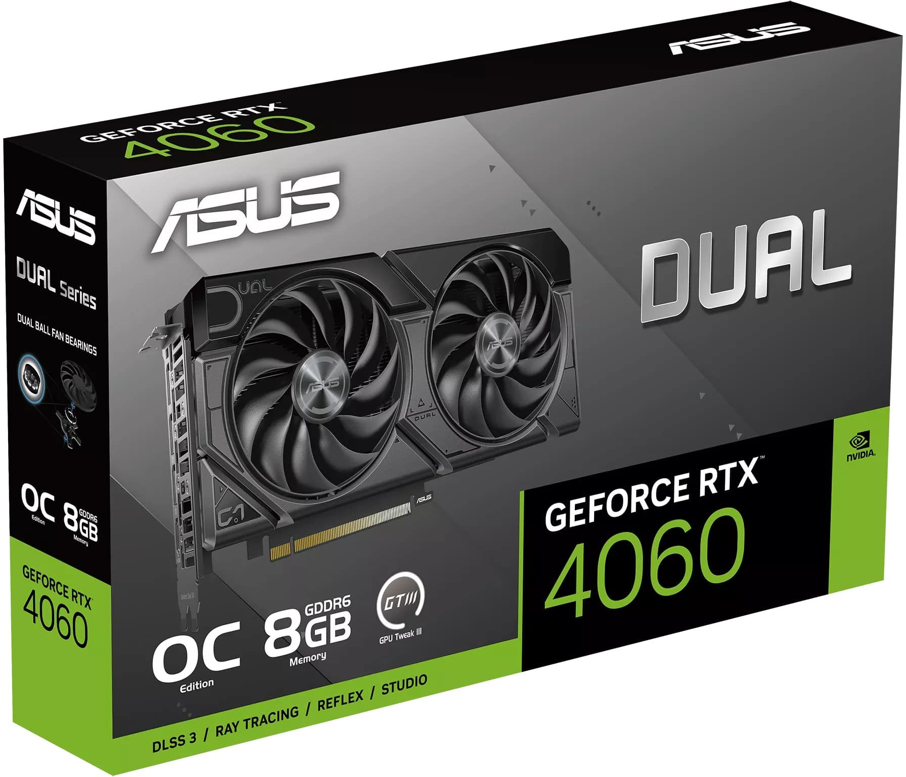 Відеокарта ASUS GeForce RTX 4060 8GB GDDR6 DUAL OC EVO DUAL-RTX4060-O8G-EVO (90YV0JC7-M0NA00)