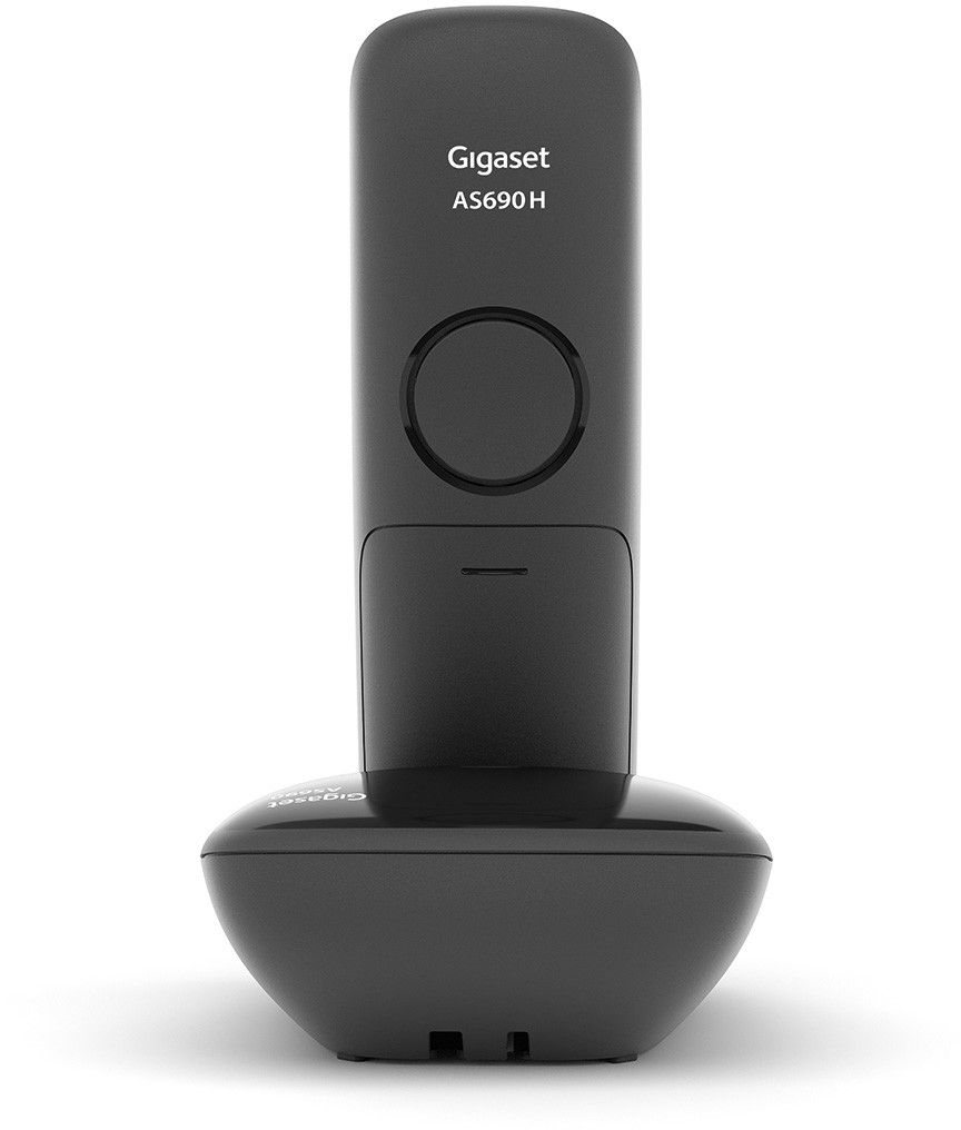 Радіотелефон DECT Gigaset AS690 DUO, чорний