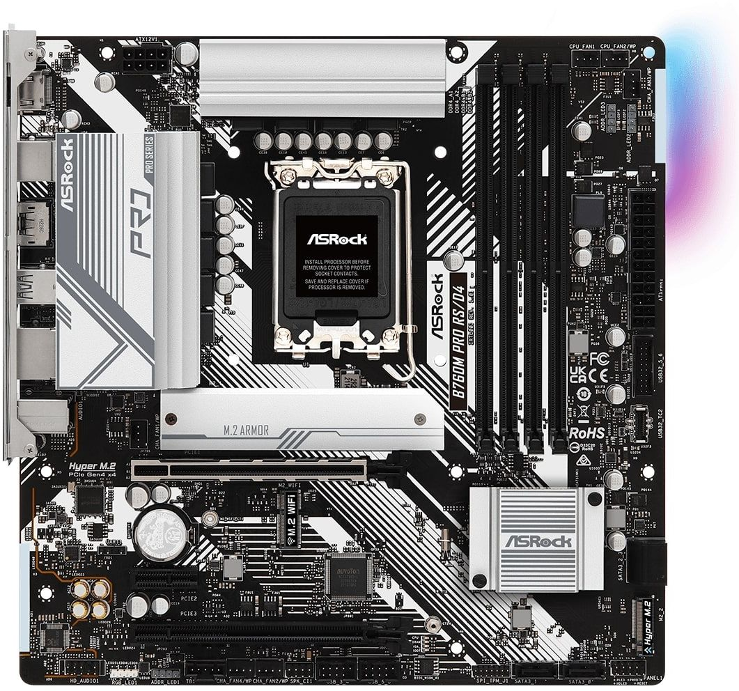 Материнська плата ASRock B760M PRO RS/D4 (B760M_PRO_RS/D4)