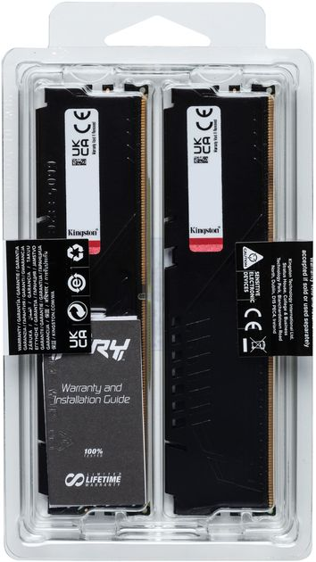 Память ПК Kingston DDR5 32GB KIT (16GBx2) 6000 Beast Black XMP (KF560C30BBK2-32)