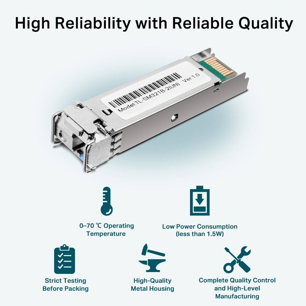 Трансивер SFP TP-LINK SM321B-2 1x1000BaseBX, SM, WDM, 2km LC (SM321B-2)