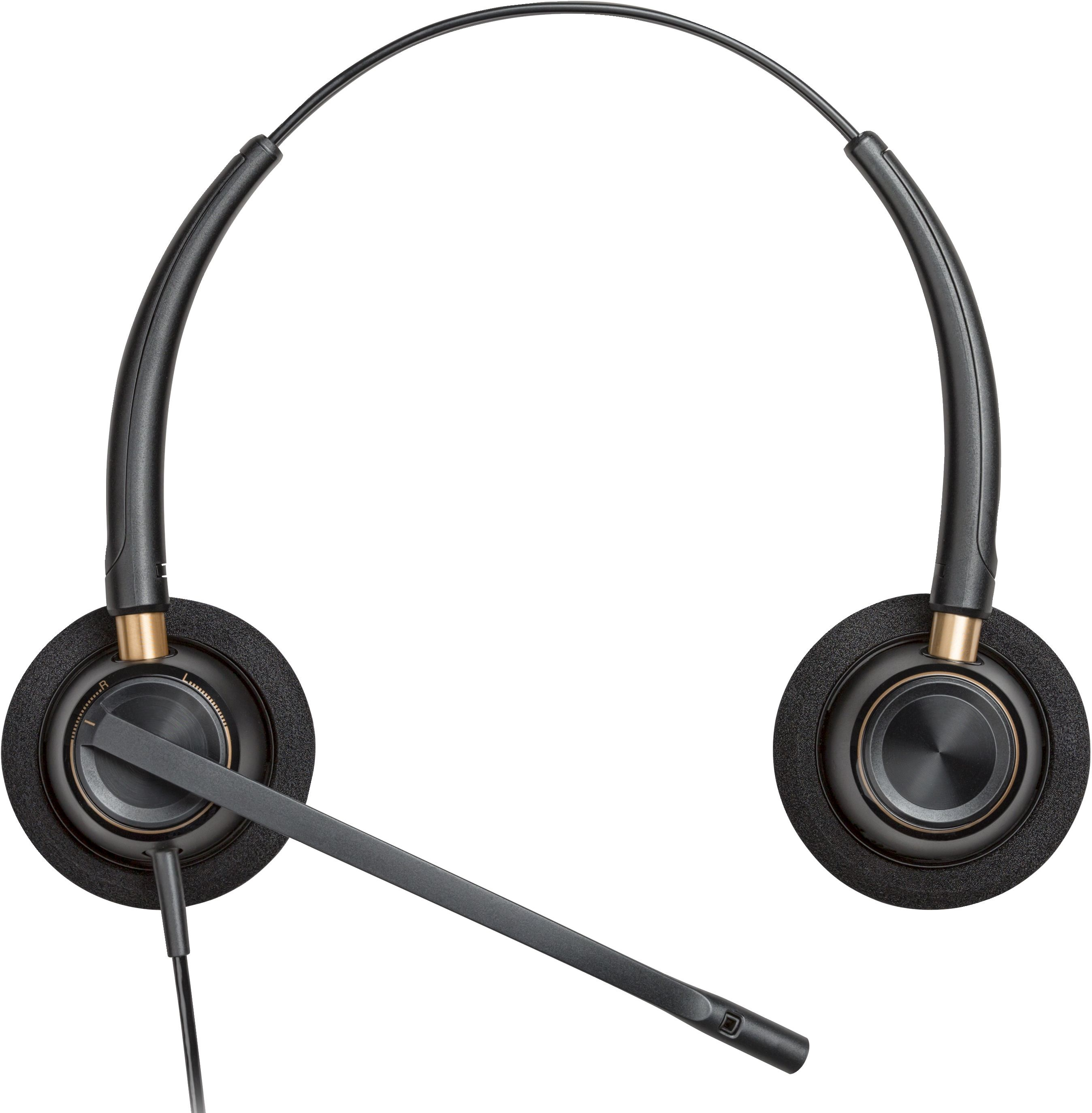 Гарнітура стерео комп'ютерна On-ear Poly EncorePro 520, Quick Disconnect Black (783P7AA)