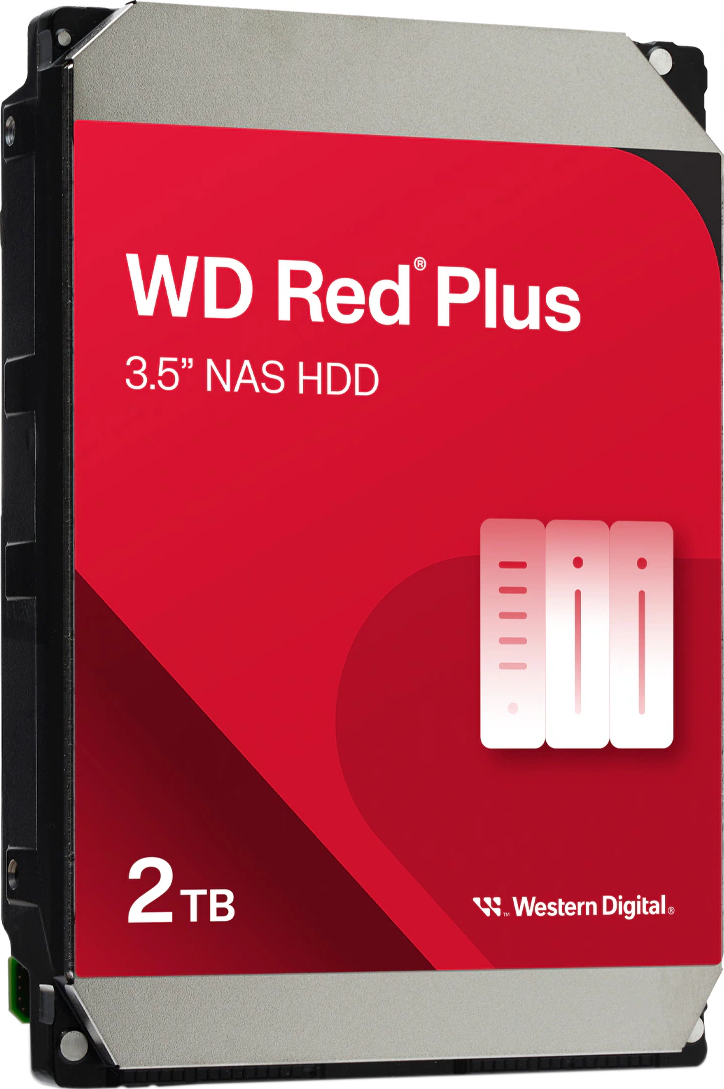 Жесткий диск WD 2TB 3.5" 5400 64MB SATA Red Plus NAS (WD20EFPX)