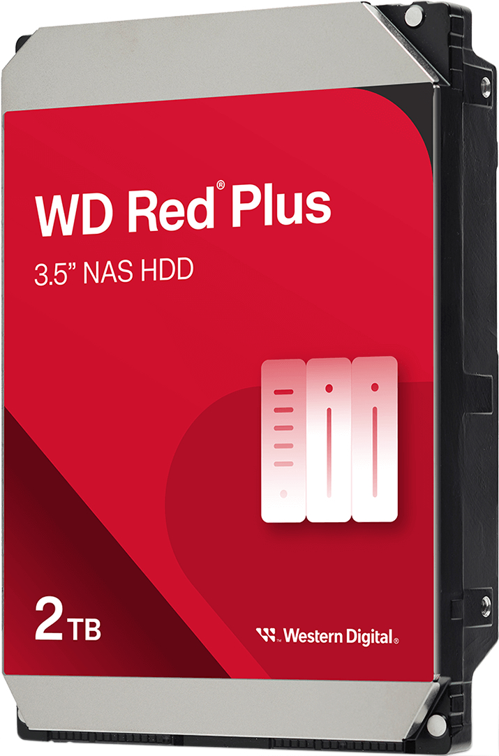 Жорсткий диск WD 2TB 3.5" 5400 64MB SATA Red Plus NAS (WD20EFPX)