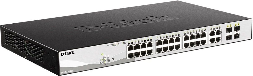 Коммутатор D-Link DGS-1210-24P PoE, Websmart (DGS-1210-24P)