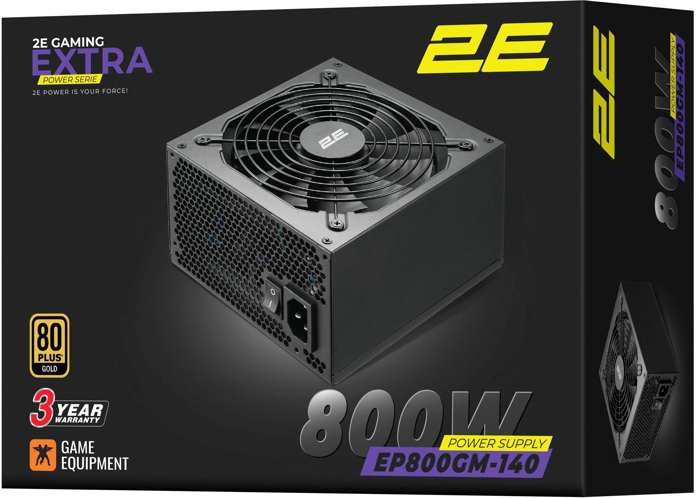 Блок питания 2E GAMING Extra Power (800W) (2E-EP800GM-140)