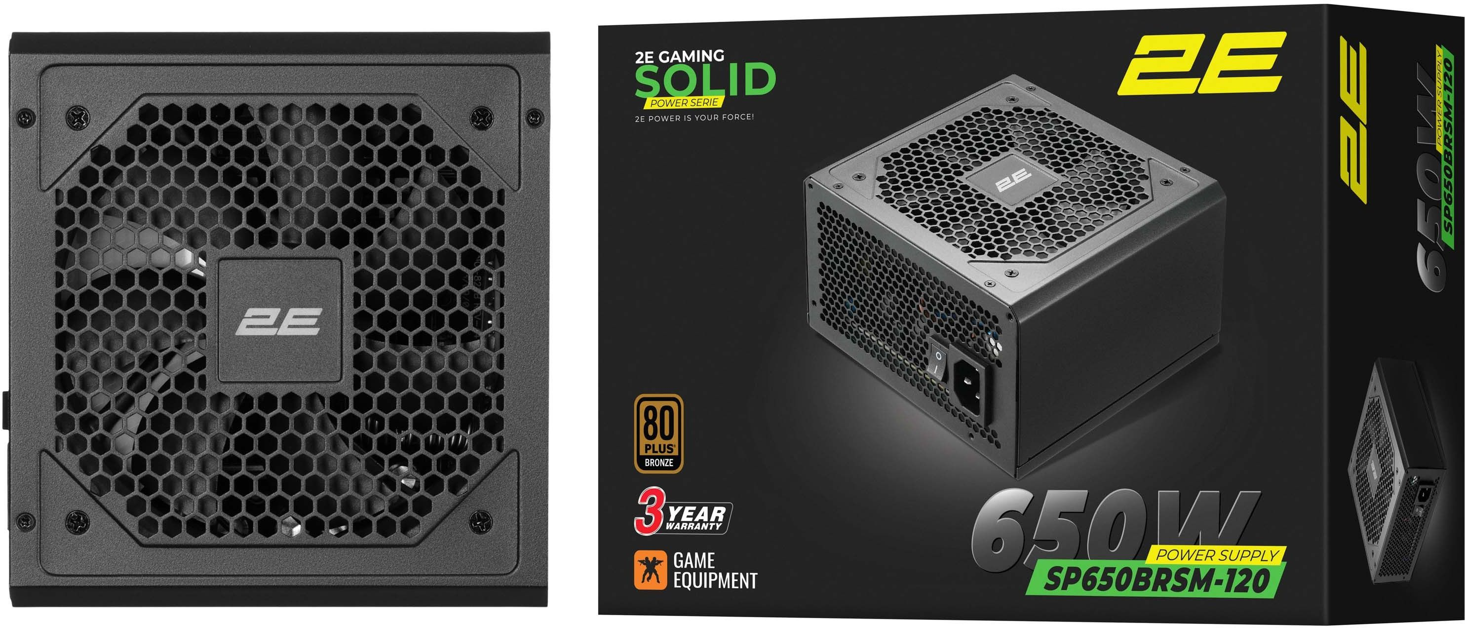 Блок питания 2E GAMING Solid Power (650W) (2E-SP650BRSM-120)