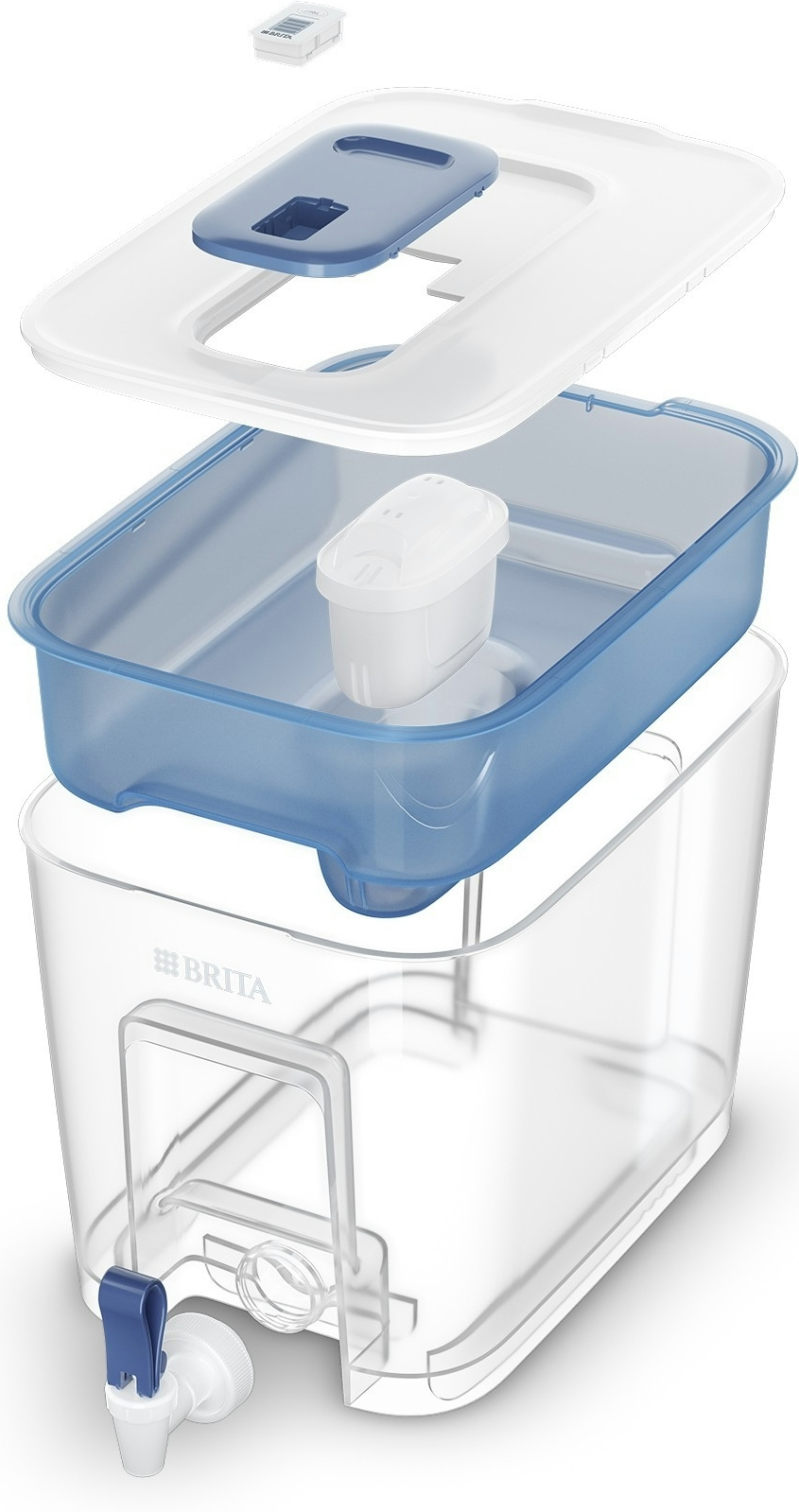 Фильтр для воды Brita Flow Memo MXPro 8.2л (5.2л очищенной воды) синий (1052805)