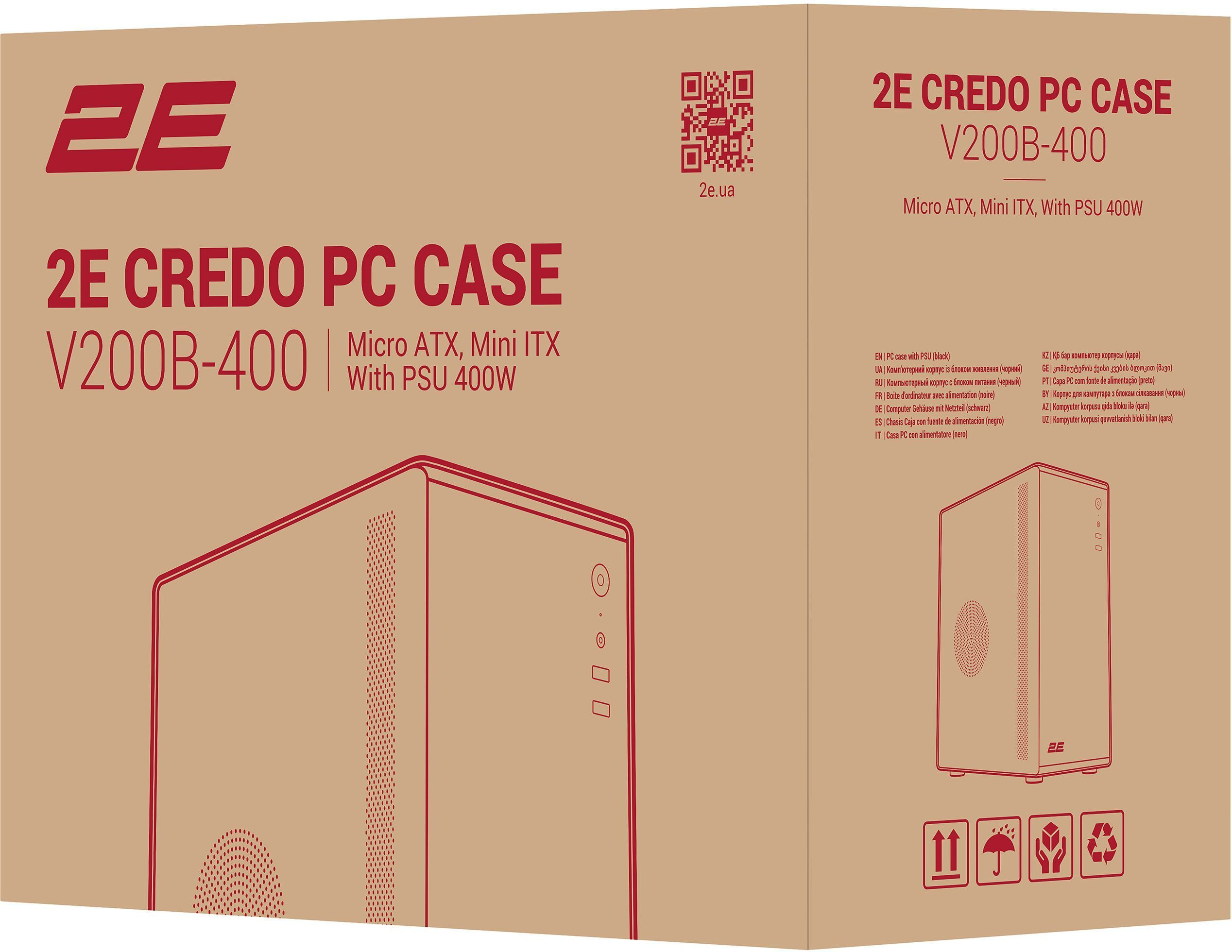 Корпус 2E Credo V200B 400 (2E-V200B-400)