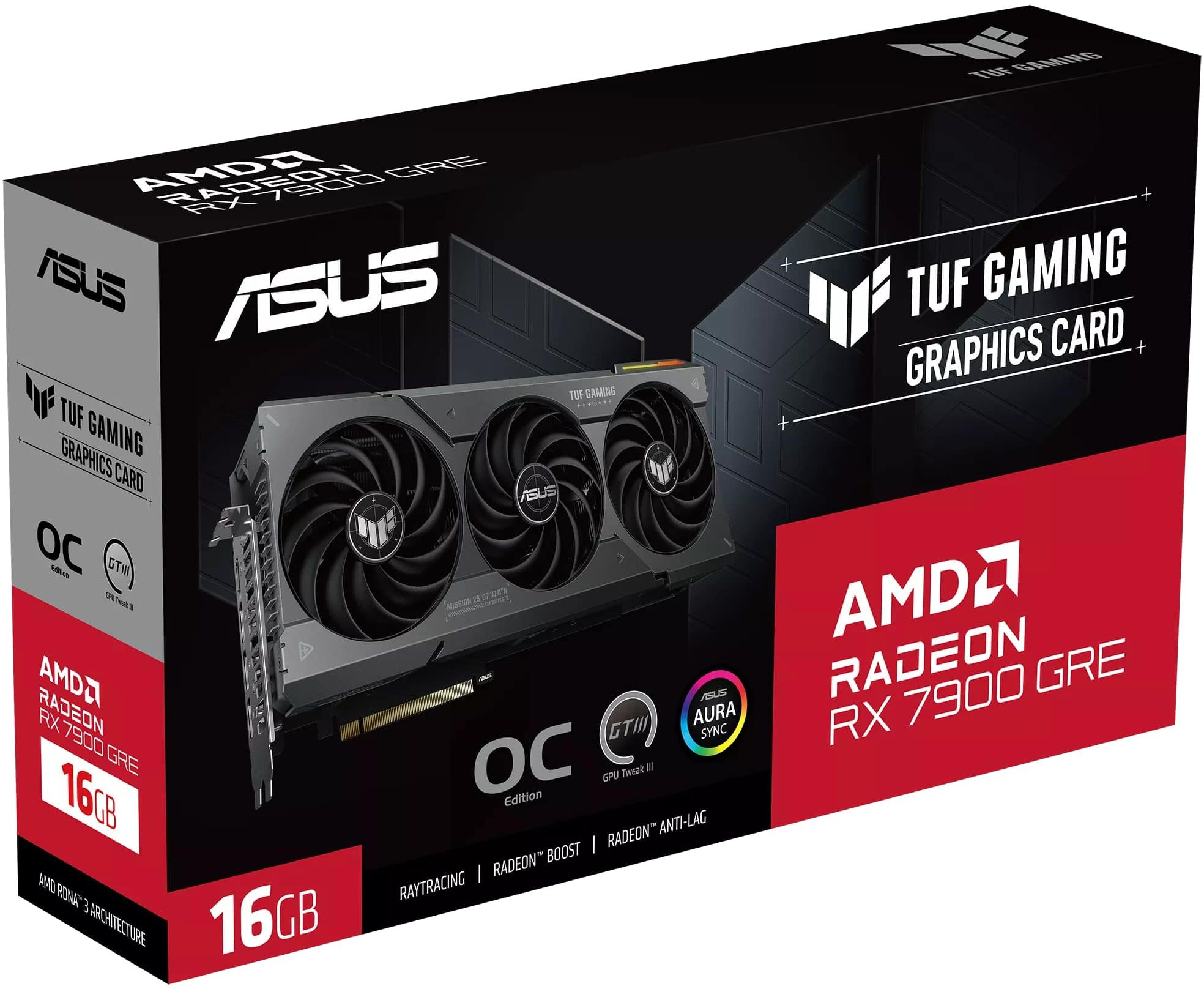 Відеокарта ASUS Radeon RX 7900 GRE 16GB GDDR6 TUF OC TUF-RX7900GRE-O16G-GAMING (90YV0J91-M0NA00)