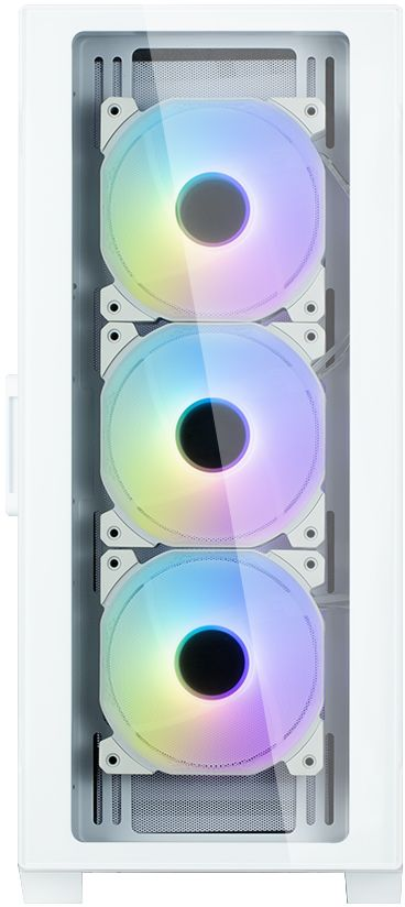 Корпус ZALMAN I3 Neo TG, без БЖ, 1xUSB3.0, 2xUSB2.0, 4x120mm RGB fans, TG Side/Front Panel, ATX, білий