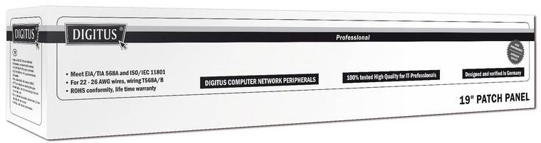 Патчпанелі DIGITUS 19 "1U, 24 порти, 5e FTP в зборі (DN-91524S)