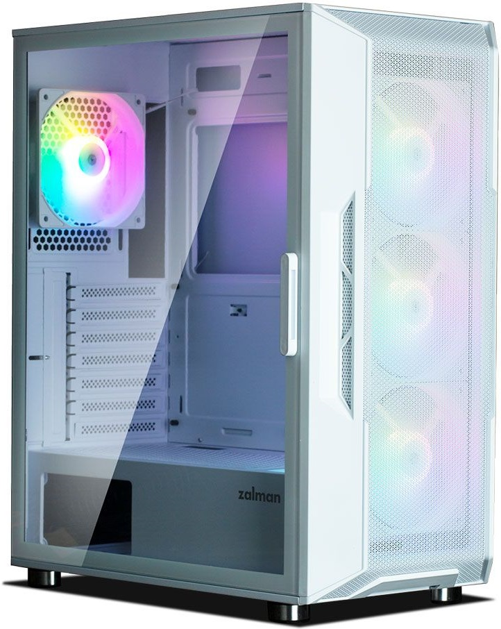 Корпус ZALMAN I3 Neo, без БП, 1xUSB3.0, 2xUSB2.0, 4x120mm RGB fans, TG Side Panel, ATX, белый