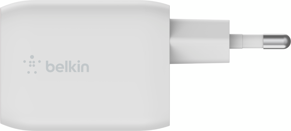 Мережевий ЗП Belkin Home Charger 65W GAN PD PPS Dual USB-C – USB-C 2m (WCH013VF2MWH-B6)