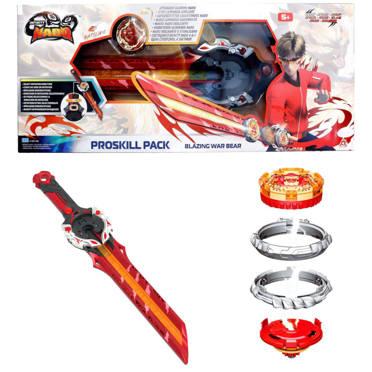 Волчок Infinity Nado VI Proskill Pack Горящий Боевой Медведь (Blazing War Bear) (EU654212)