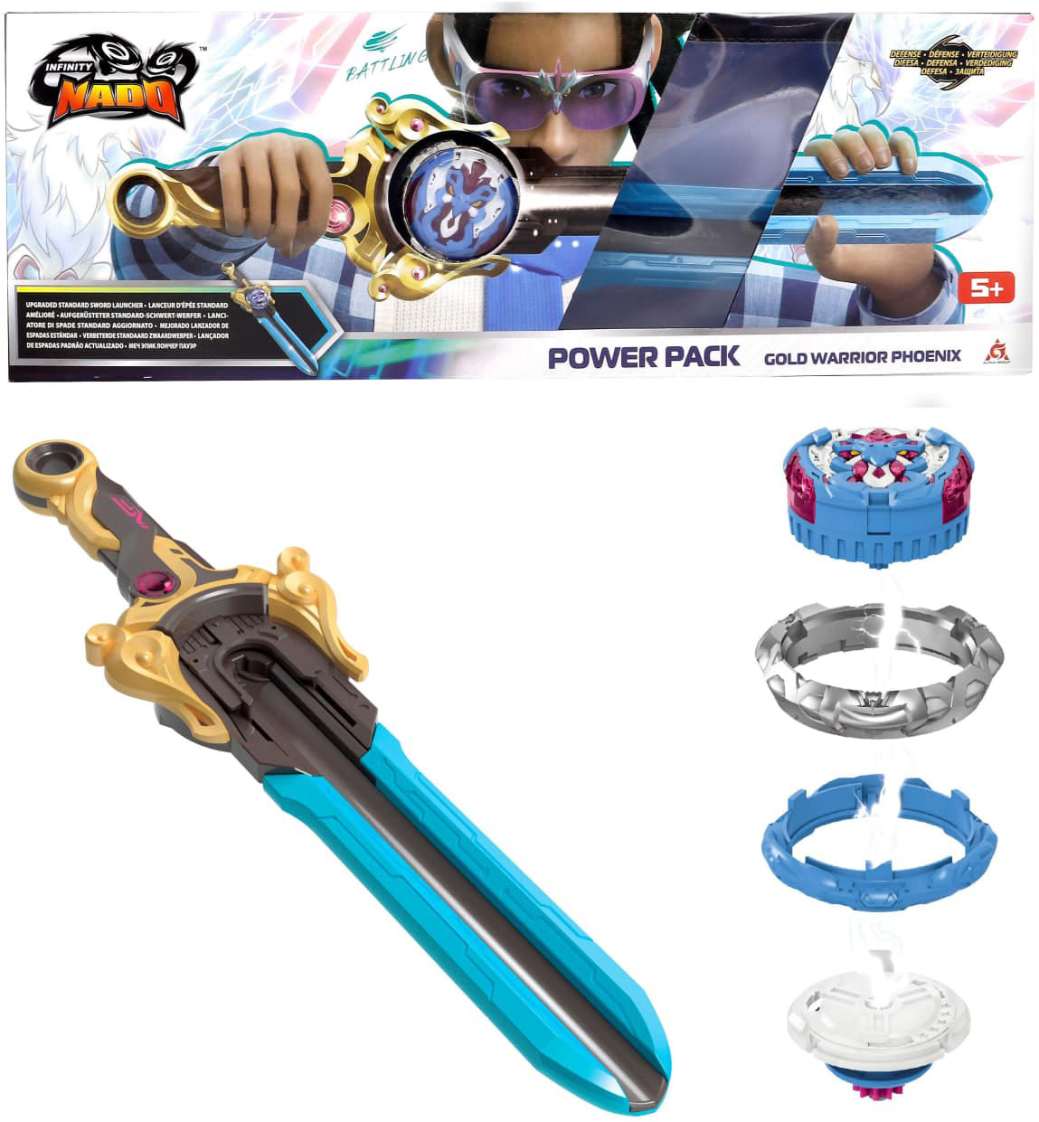 Дзиґа Infinity Nado VI Power Pack Золотий Воїн Фенікс (Gold Warrior Phoenix) (EU654115)