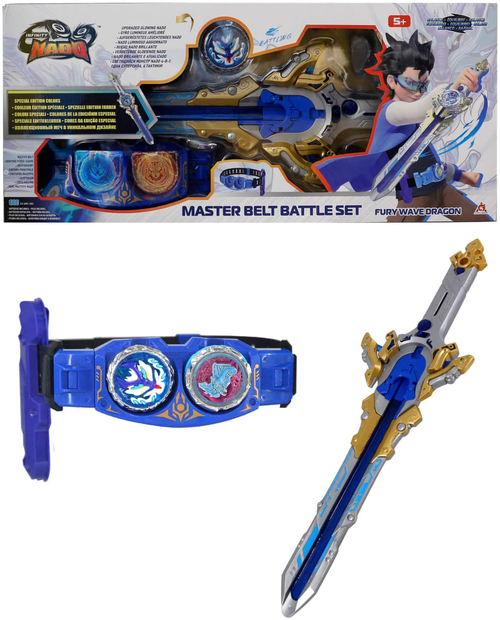 Набір Infinity Nado VI Master Belt Battle Set Шалений Дракон (Fury Wave Dragon) (EU654162)