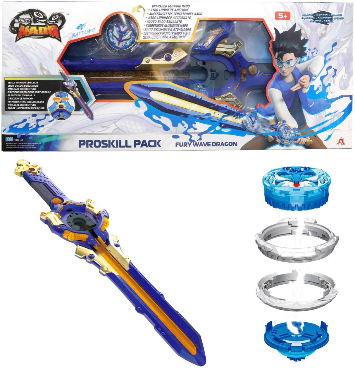 Дзиґа Infinity Nado VI Proskill Pack Шалений Дракон (Fury Wave Dragon) (EU654211)