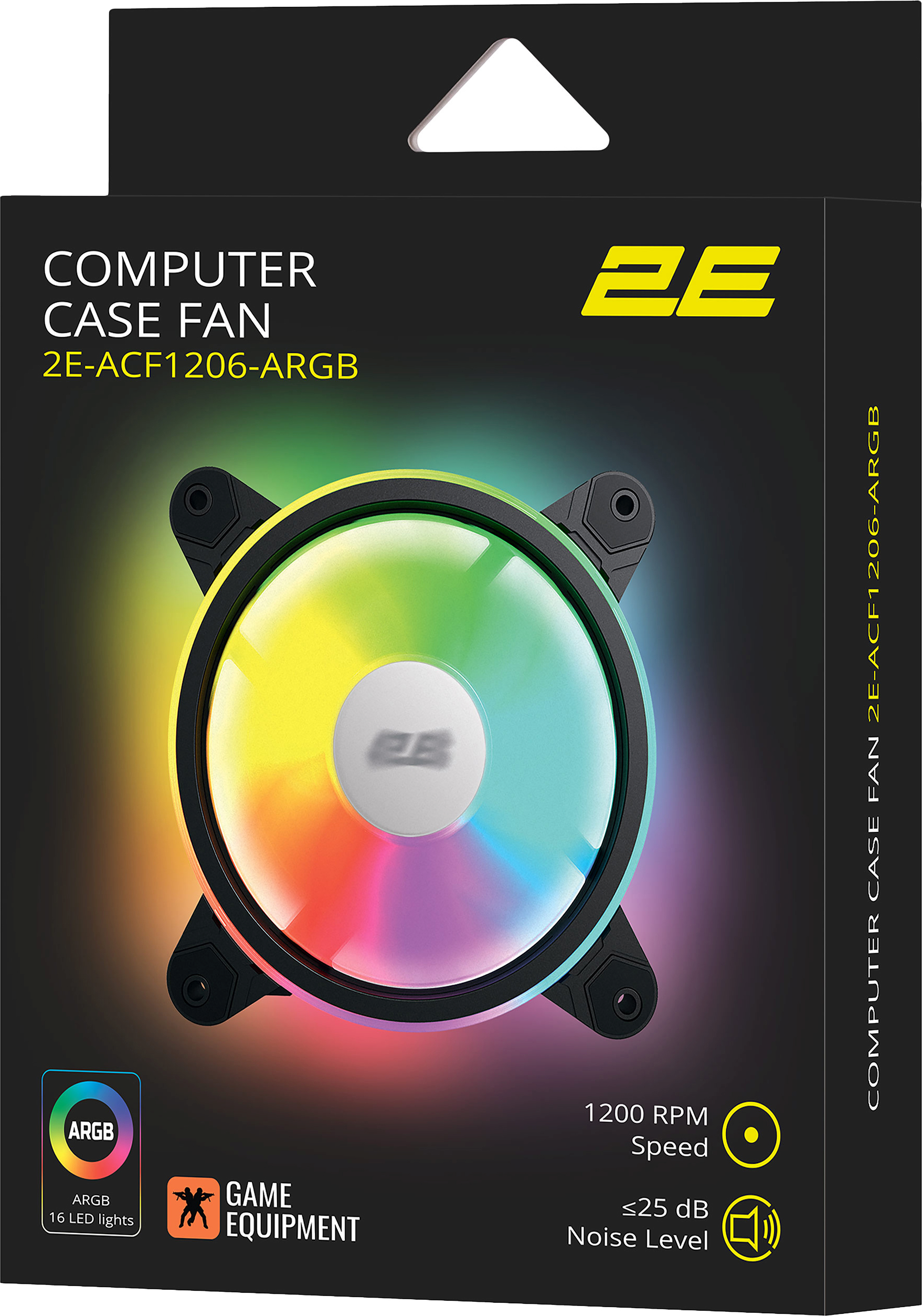 Корпусний вентилятор 2E Gaming Air Cool ACF1206-ARGB, 120mm, 1200rpm, 6pin, 25dBa