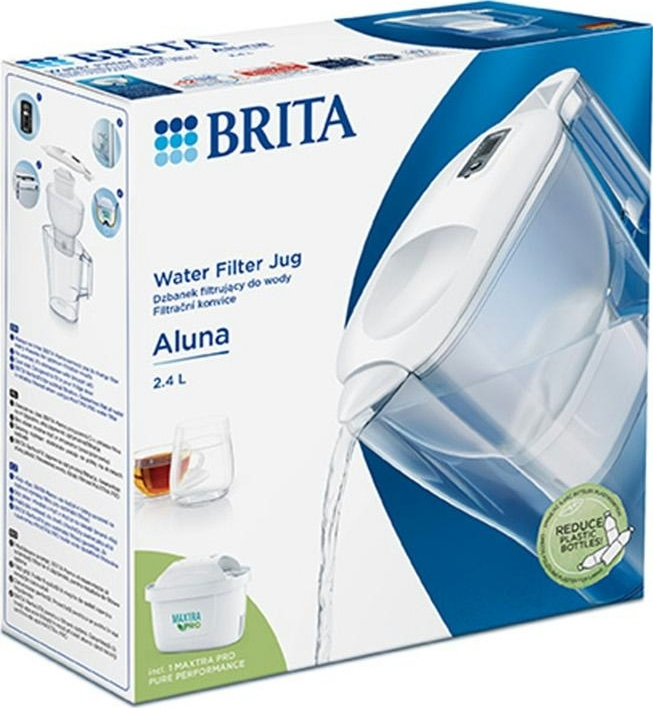 Фильтр-кувшин Brita Aluna Memo MXPro 2.4л (1.4л очищенной воды) белый (1052801)