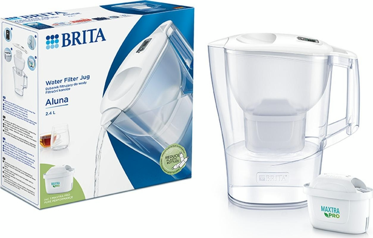 Фильтр-кувшин Brita Aluna Memo MXPro 2.4л (1.4л очищенной воды) белый (1052801)