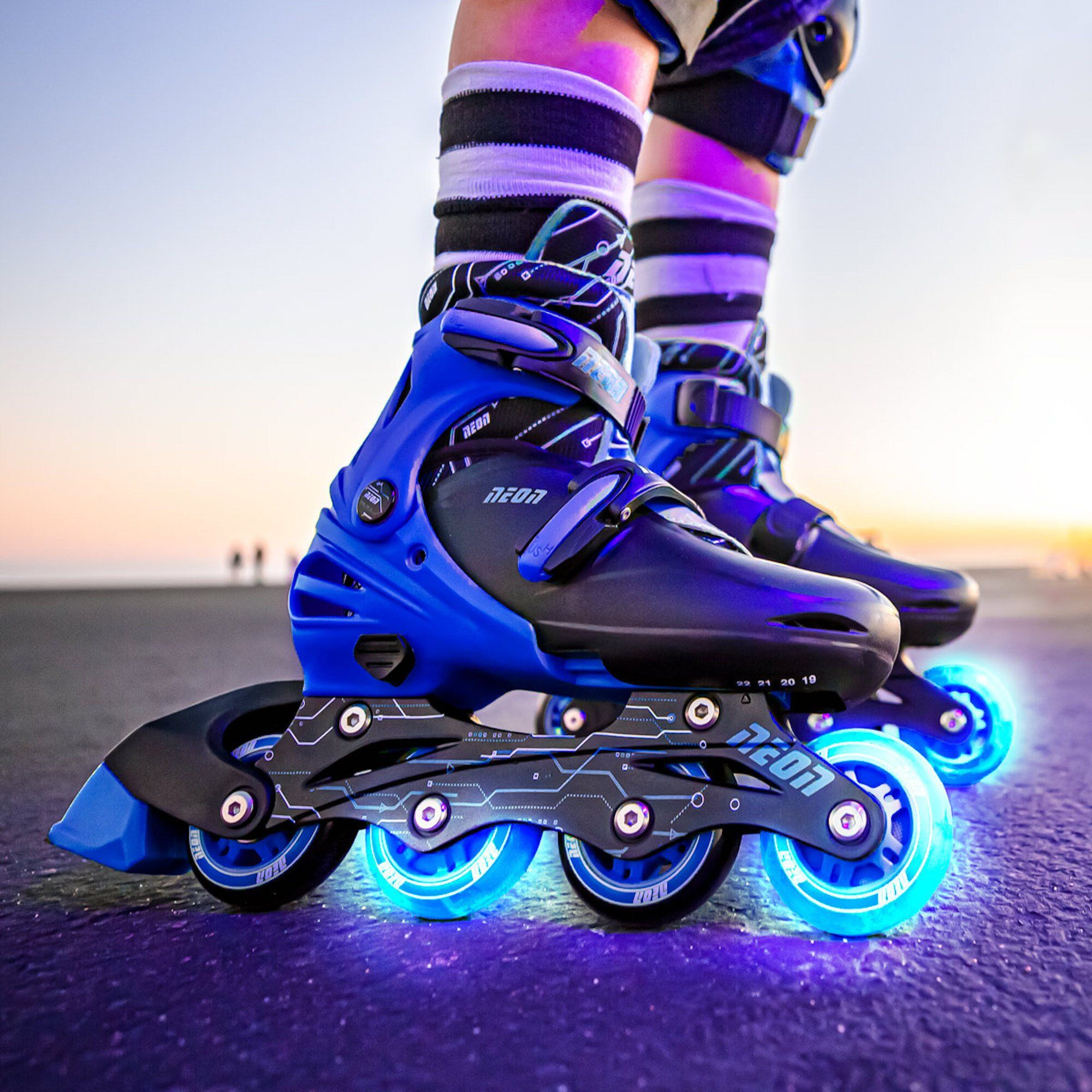 Роликовые коньки Neon Combo Skates Синий (Размер 34-37)