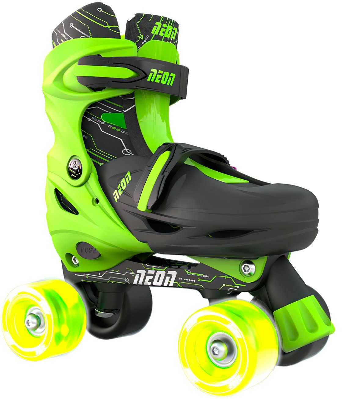 Роликовые коньки Neon Combo Skates Салатовый (Размер 30-33)