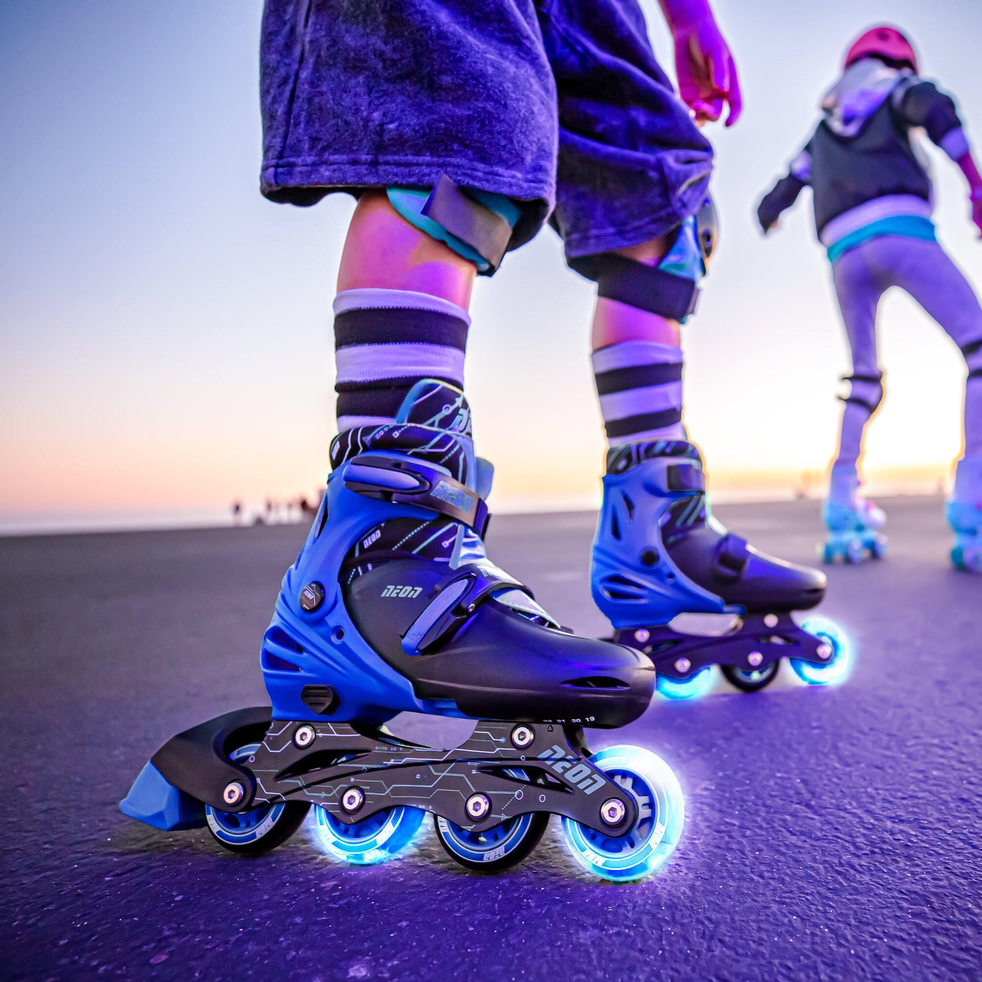 Роликовые коньки Neon Combo Skates Синий (Размер 30-33)