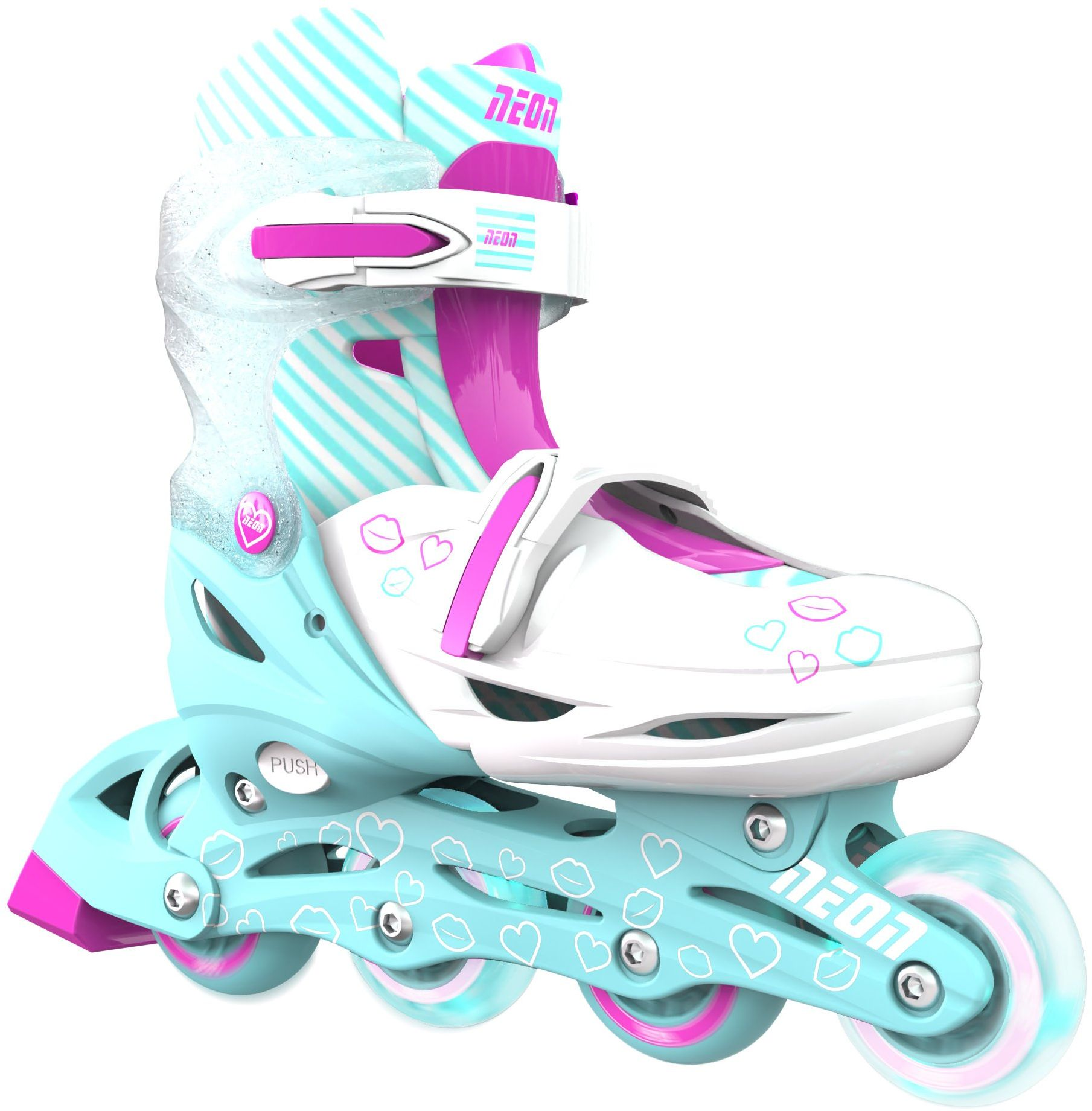 Роликові ковзани Neon Combo Skates Бірюзовий (Розмір 30-33)