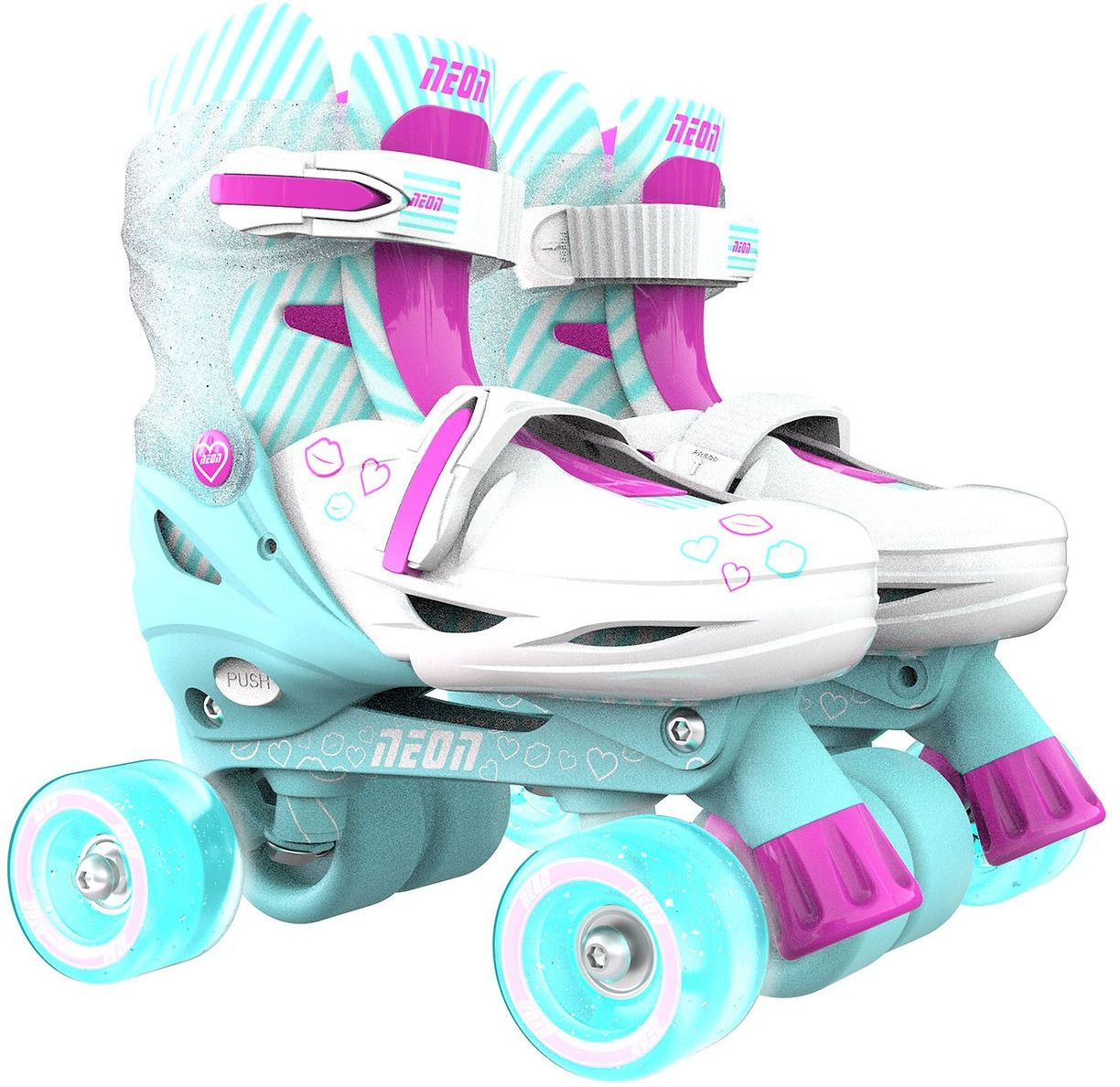 Роликові ковзани Neon Combo Skates Бірюзовий (Розмір 30-33)