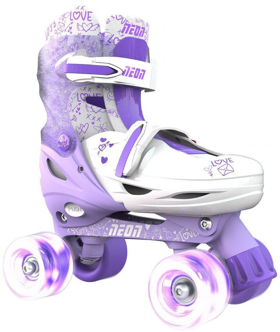 Роликові ковзани Neon Combo Skates Бузковий (Розмір 34-37)