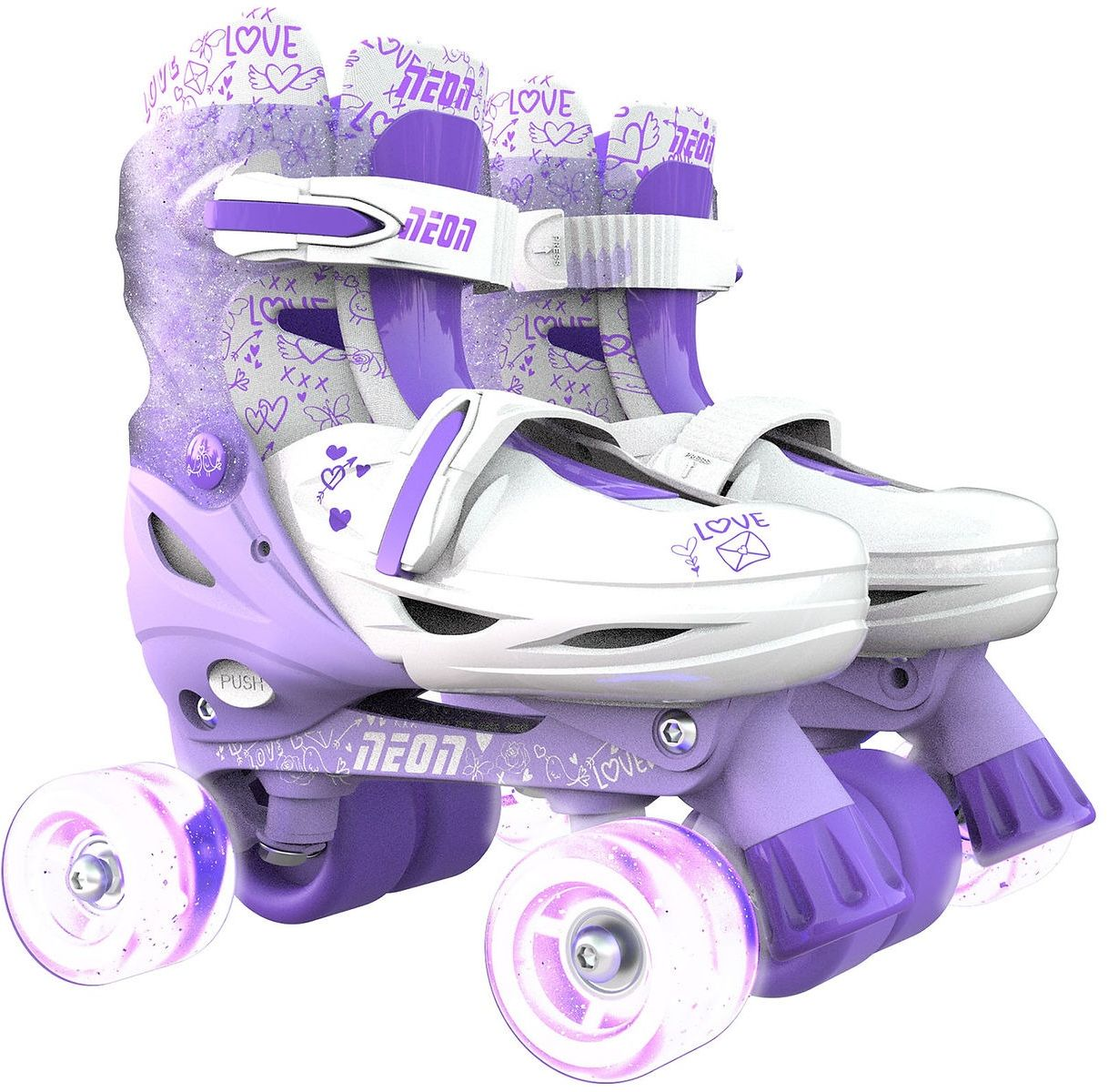 Роликовые коньки Neon Combo Skates Сиреневый (Размер 34-37)