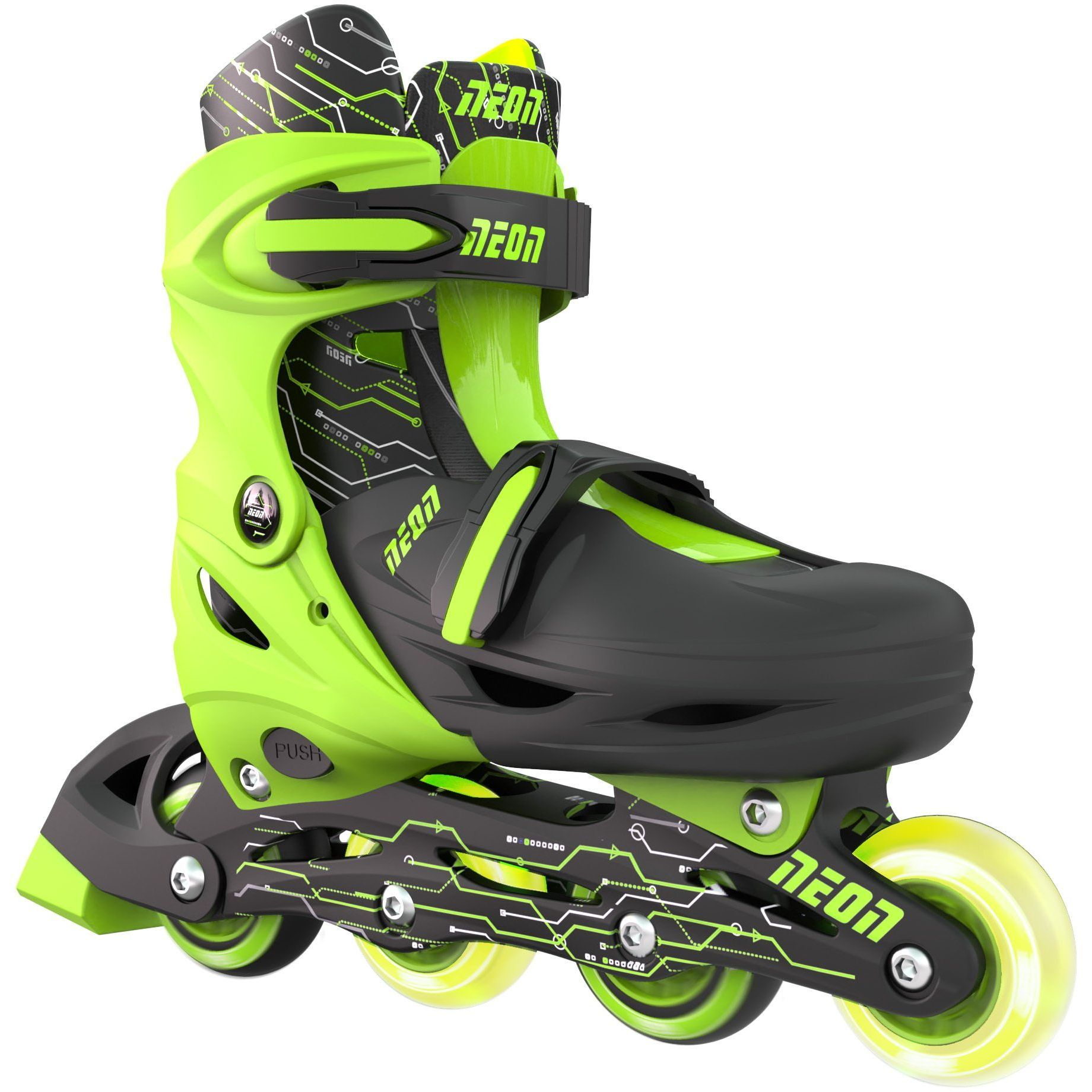 Роликові ковзани Neon Combo Skates Салатовий (Розмір 34-37)