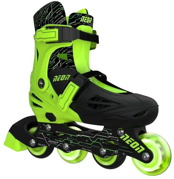 Роликовые коньки Neon Inline Skates Зеленый (Размер 34-37)