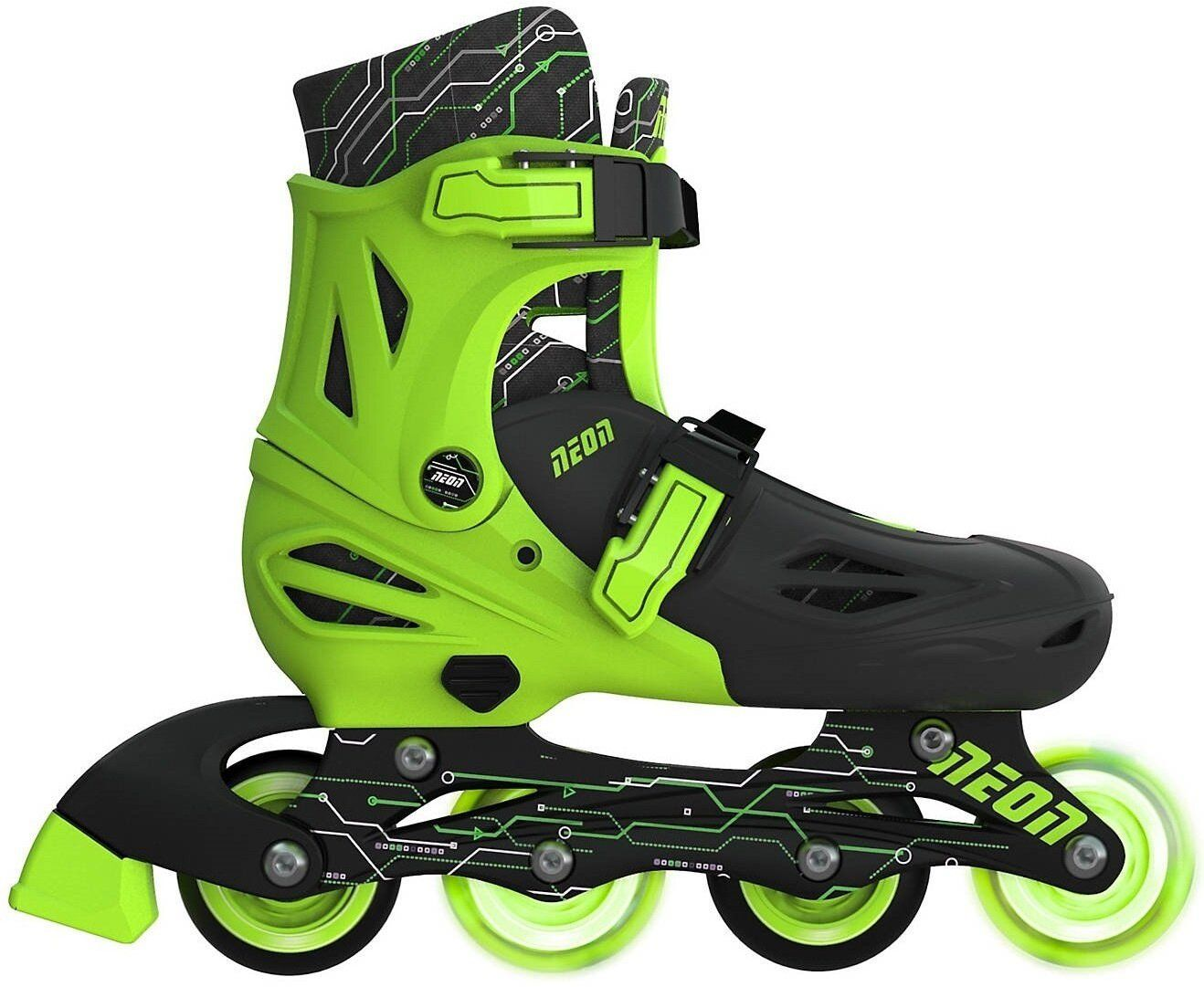 Роликові ковзани Neon Inline Skates Зелений (Розмір 34-37)