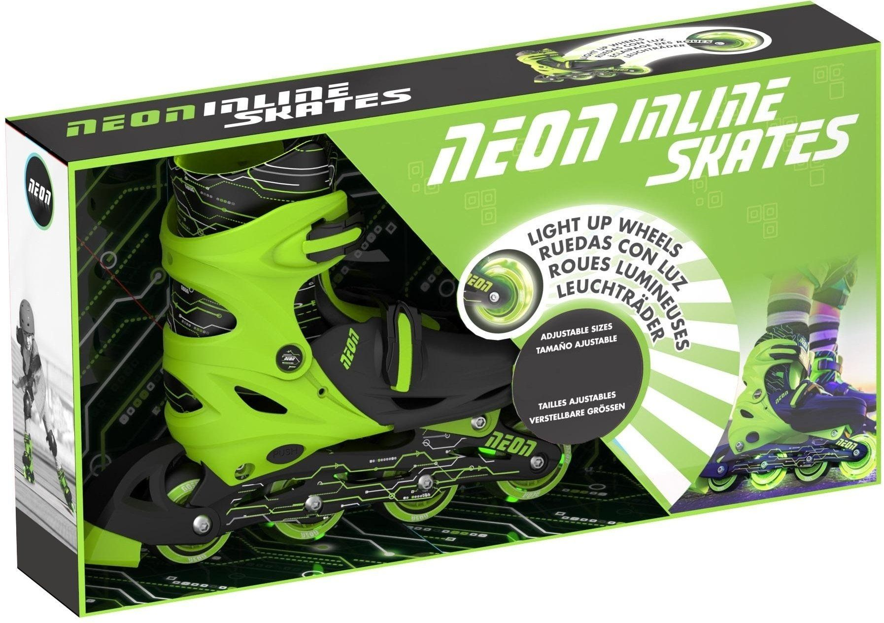 Роликові ковзани Neon Inline Skates Зелений (Розмір 34-37)