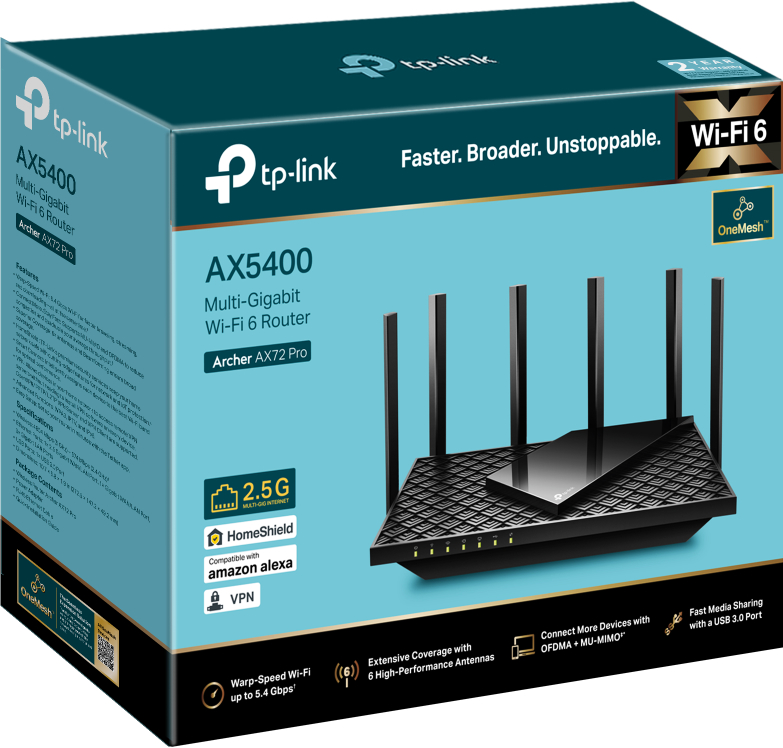 Маршрутизатор TP-LINK ARCHER AX72 PRO AX5400