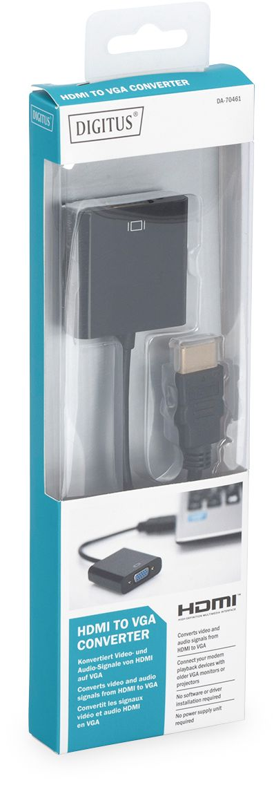 Адаптер DIGITUS HDMI to VGA (DA-70461)