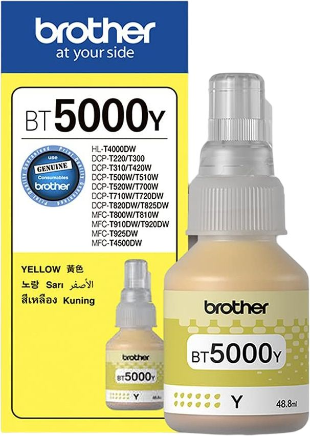 Контейнер з чорнилом Brother DCPT300, DCPT500W, DCPT700W, DCPT310, DCPT510W, DCPT710W yellow (5000стор)