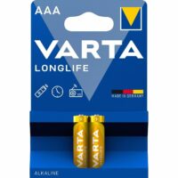 Батарейка VARTA LONGLIFE alkaline AAA BLI 2 (04103101412)