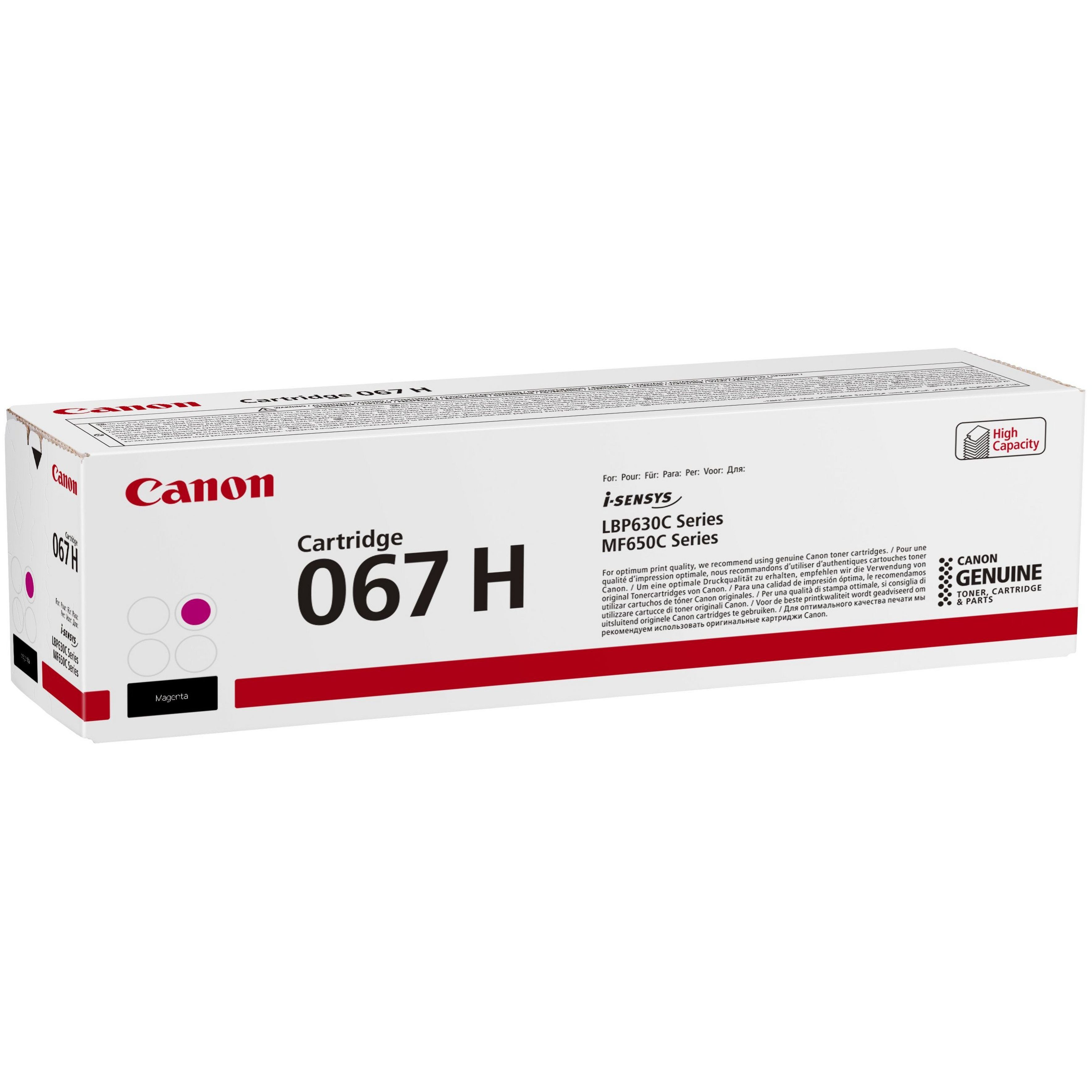 Картридж Canon 067H MF651Cw/MF655Cdw/MF657Cdw/LBP631Cw/LBP633Cdw Magenta (2350 стор.) (5104C002)