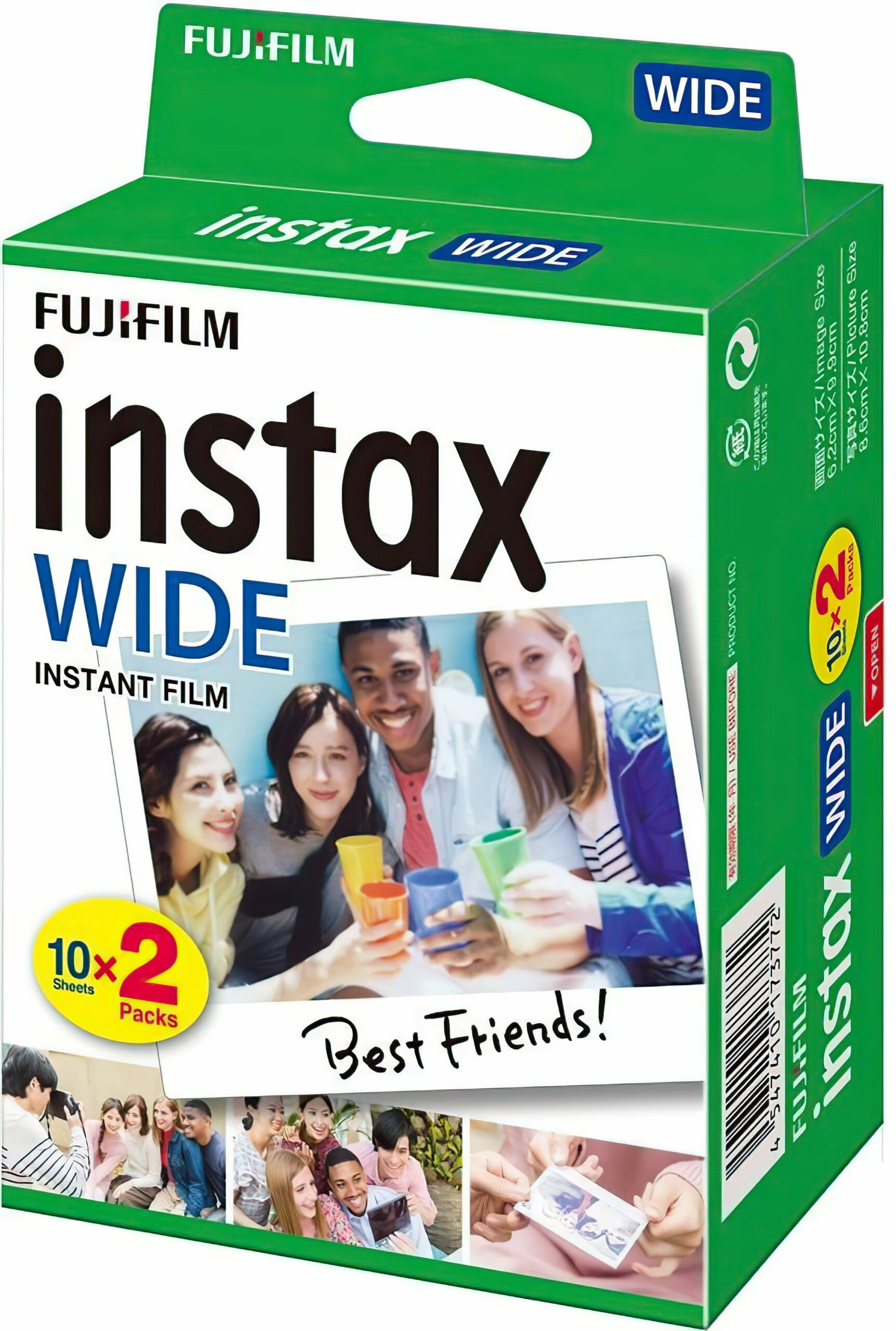 Фотобумага Fujifilm INSTAX WIDE REG, GLOSSY (108х86мм 2х10шт)