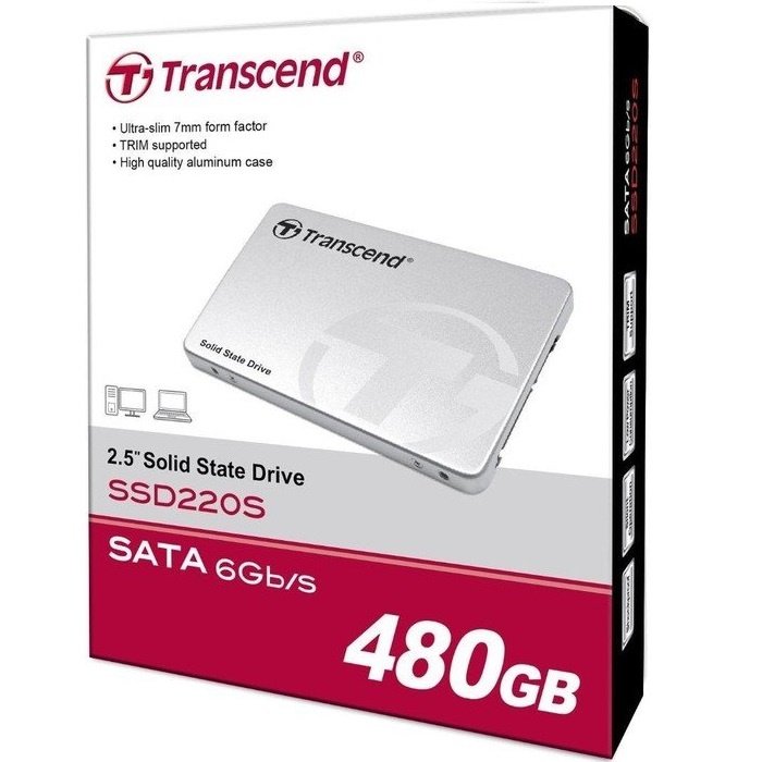 SSD накопичувач TRANSCEND 220 480GB 2.5" SATA (TS480GSSD220S)