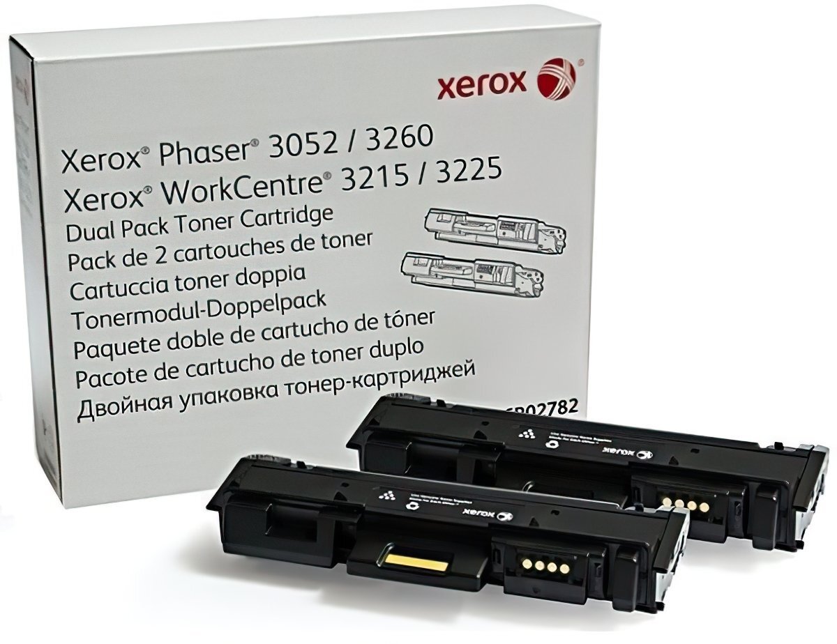 Картридж лазерный Xerox Phaser P3052/3260/WC3215/3225 Dual Pack, 6K (106R02782)