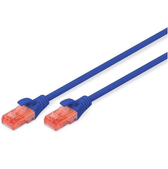 Патч-корд DIGITUS CAT 6 UTP, 5м, AWG 26/7, Cu, LSZH, Blue (DK-1617-050/B)