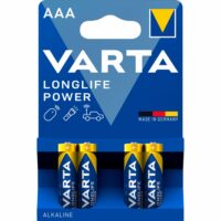 Батарейка VARTA LONGLIFE Power alkaline AAA BLI 4 (04903121414)