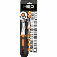 Набор торцевых головок Neo Tools, 12шт, 3/8", трещотка 90 зубцов, CrV (10-020N)