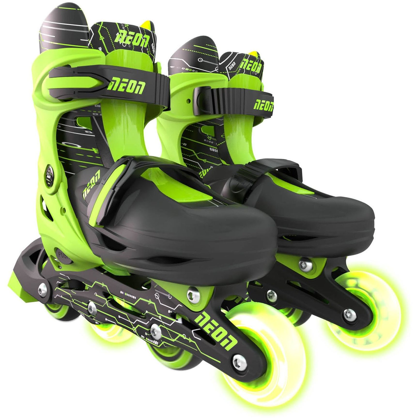 Роликовые коньки Neon Inline Skates Зеленый (Размер 34-37)