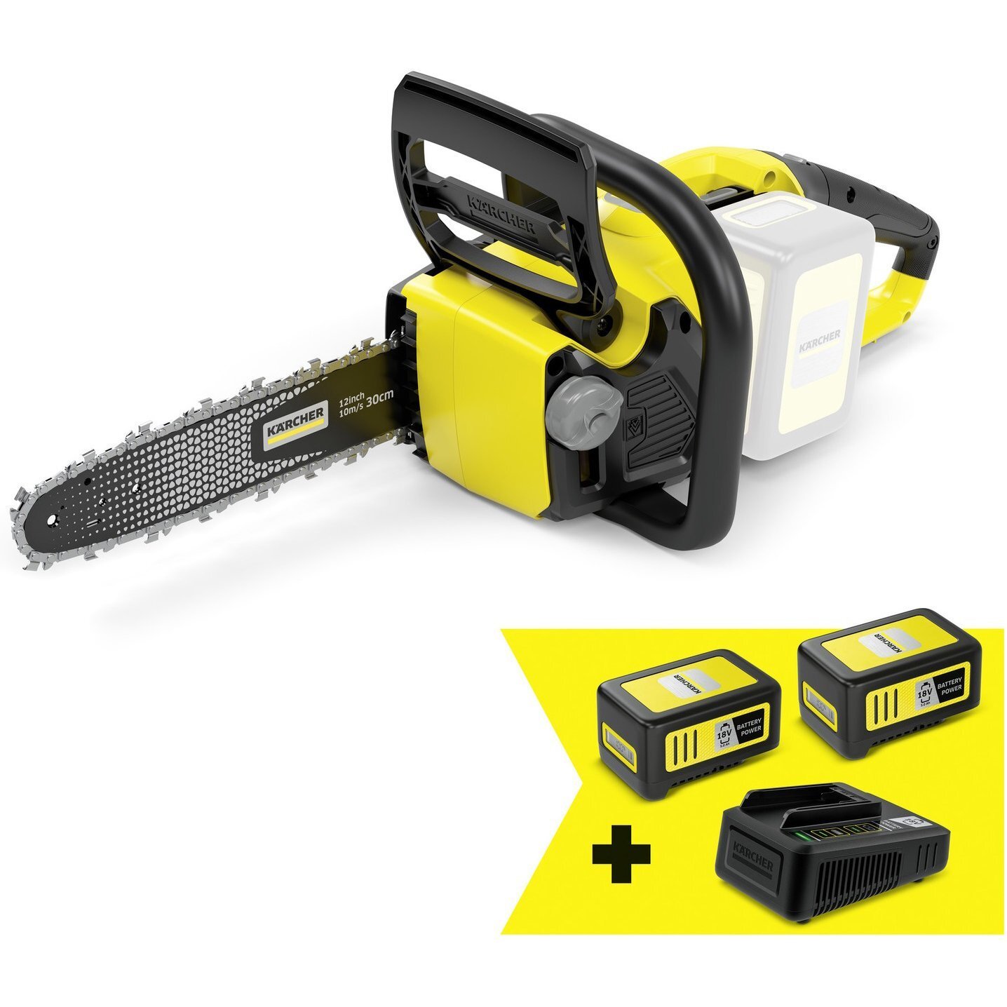 Комплект пила ланцюгова Karcher CNS 18-30 Battery + АКБ 18В 5Аг (9.611-915.0)