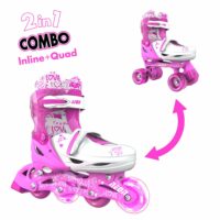 Роликові ковзани Neon Combo Skates Рожевий (Розмір 30-33)